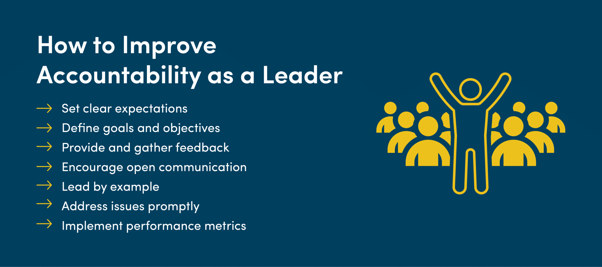 How to improve accountability as a leader
