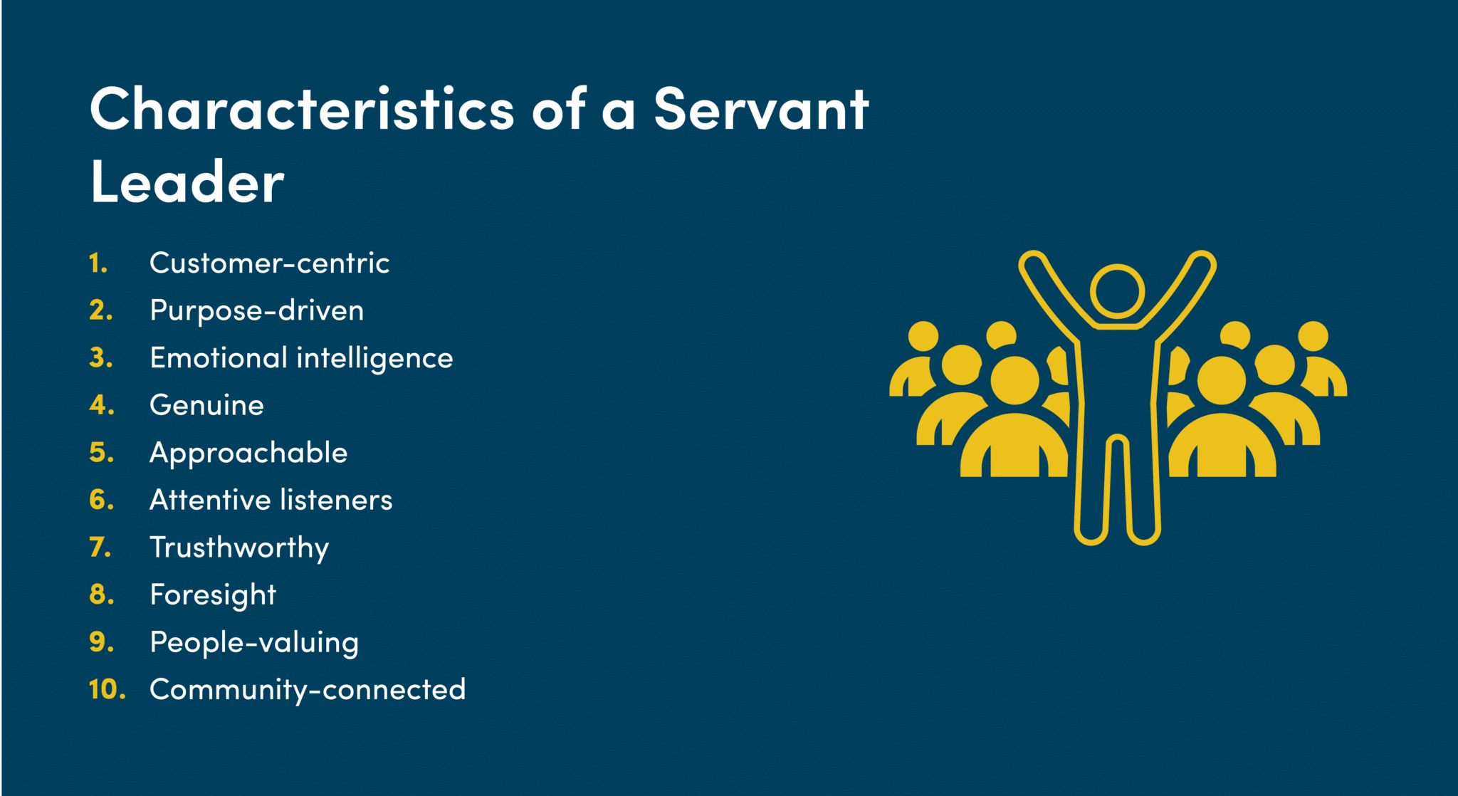 Characteristics of a servant leader