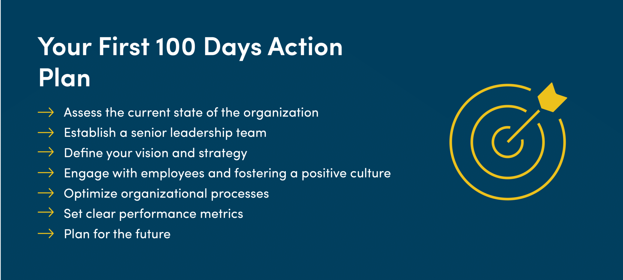 Your first 100 days action plan